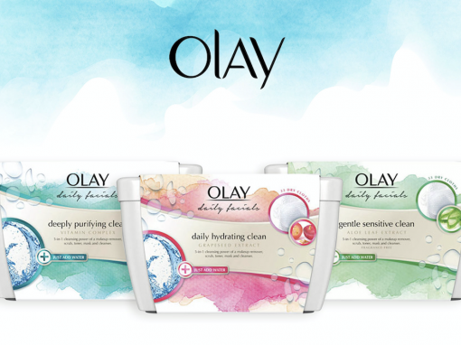 Oil of Olay Product Label Design