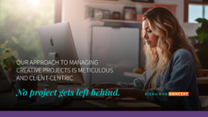 Woman working on a desktop